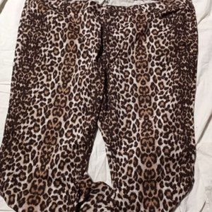 Denim 24/7 Cheetah Print Denim Jeans size 32W
